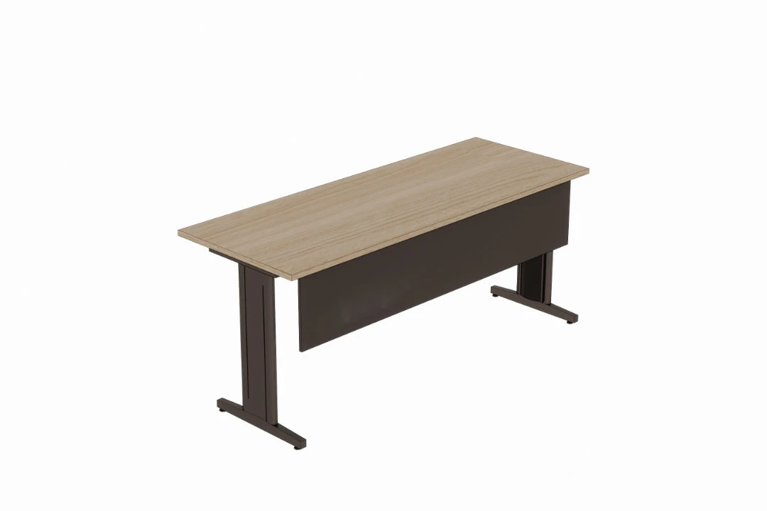 Mesa de trabalho de escritório retangular pé metálico Versatile